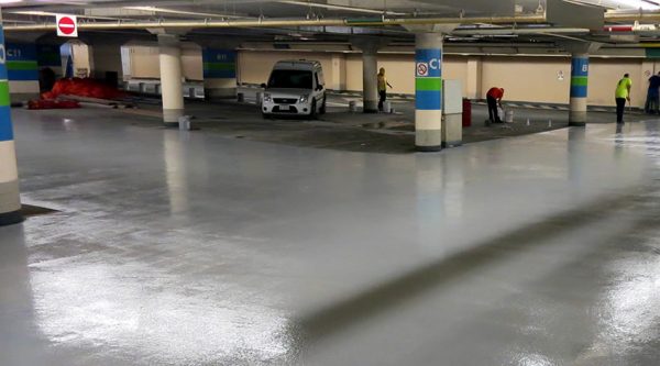 Parking garage rehabilitation by City Group Ltd. in Ottawa Canada.