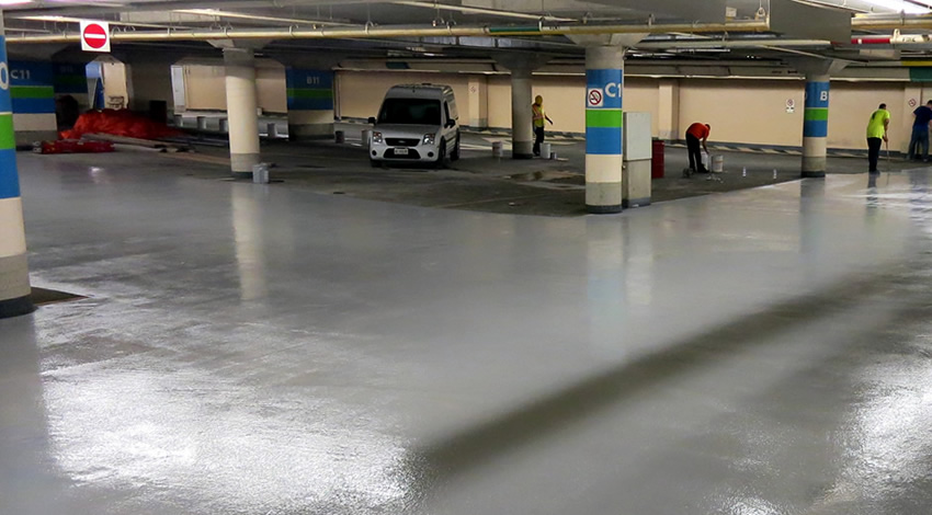 Parking garage rehabilitation by City Group Ltd. in Ottawa Canada.