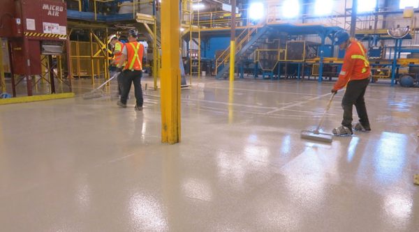 Concrete floor specialty coatings by City Group Ltd. in Ottawa Canada.